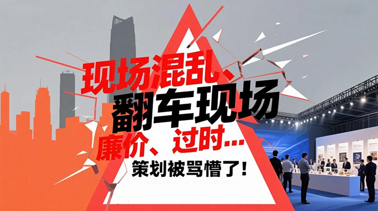 现场混乱、廉价、过时… 策划被骂懵了
