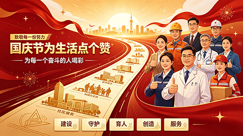 国庆节为生活点个赞：为每一个奋斗的人喝彩