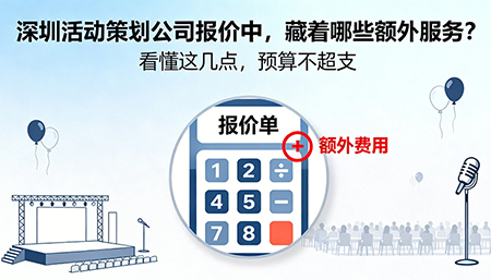 深圳活动策划公司报价中含有哪些额外服